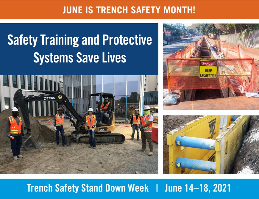 June is Trench Safety Month (NUCA & OSHA)