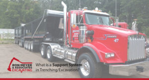 What is a Support System in Trenching/Excavation?