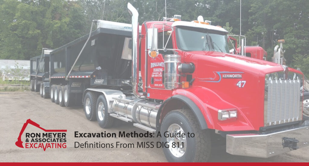 Excavation Methods: A Guide to Definitions From MISS DIG 811